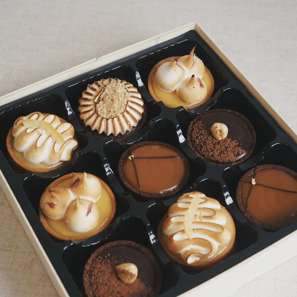 Tart Box with assorted fruit tarts